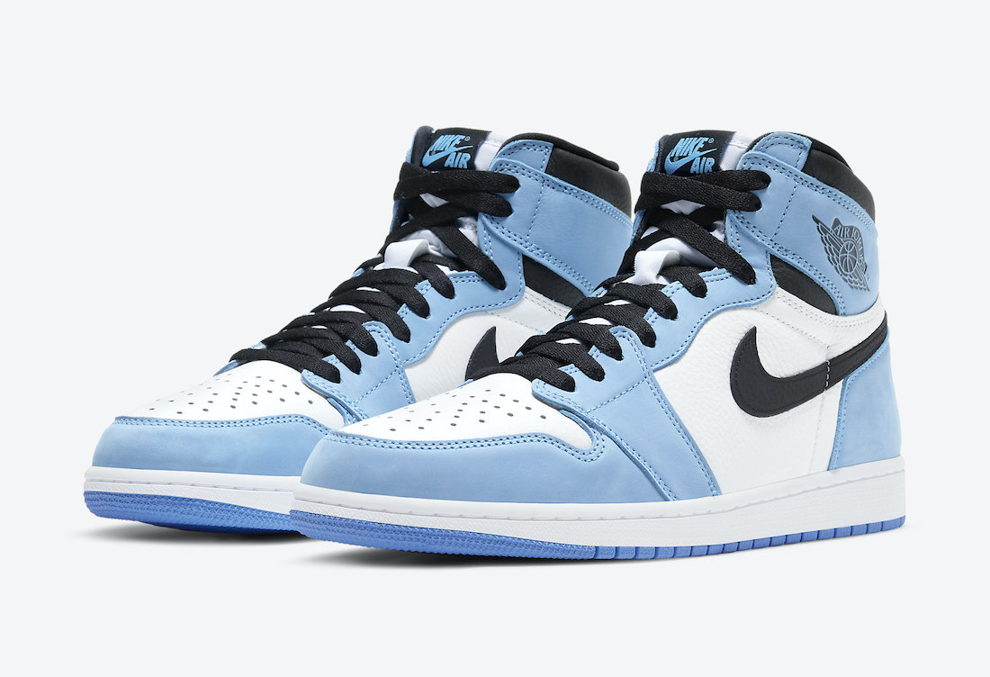 AJ 1 RETRO-555088 BLK/UNVBLU $425