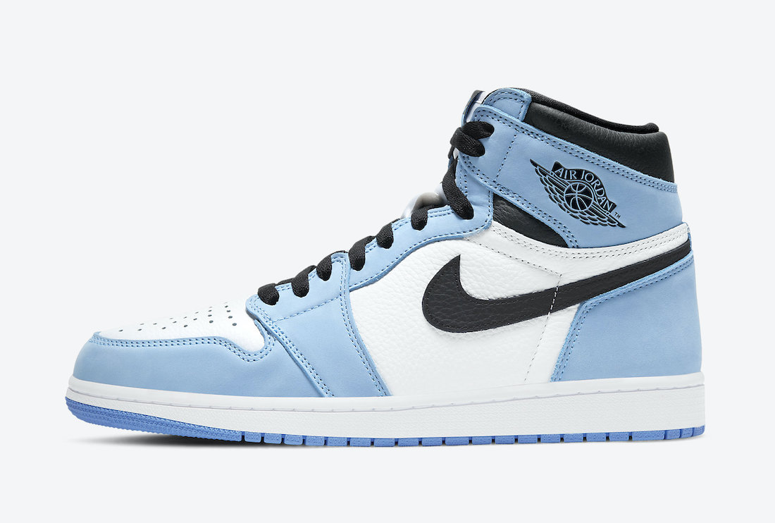 AJ 1 RETRO-555088 BLK/UNVBLU $425