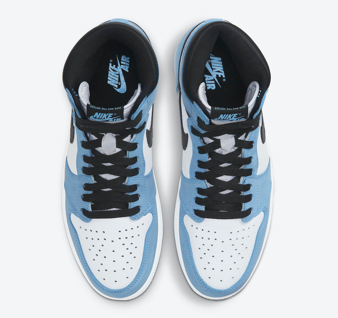 AJ 1 RETRO-555088 BLK/UNVBLU $425